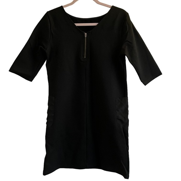 Betabrand Fleece-Lined Little Black Dress, Size M - Picture 6 of 10